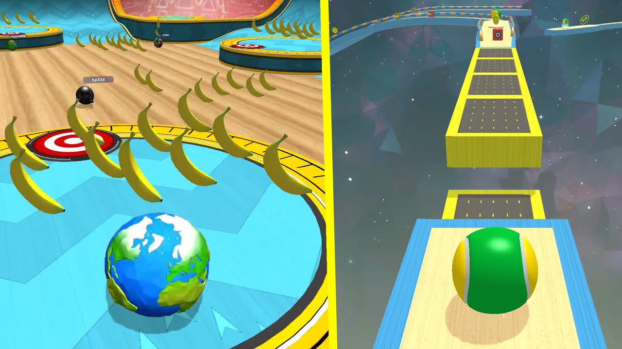 🍌🌎🥎Banana Frenzy Going Balls Vs Action Balls Gameplay #43