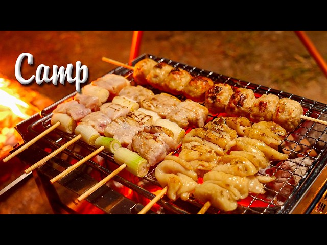 焼き鳥にはビール！豚汁にはうどん！というキャンプ飯