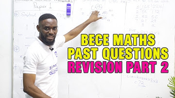 BASIC MATHS 2023 BECE PAST QUESTIONS AND ANSWERS | PART 2 | PAPER 1:20-40 | 2024 BECE REVISION CLASS