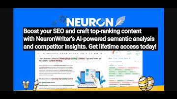 Utilize NeuronWriter to boost your SEO with semantic recommendations and craft high-ranking content