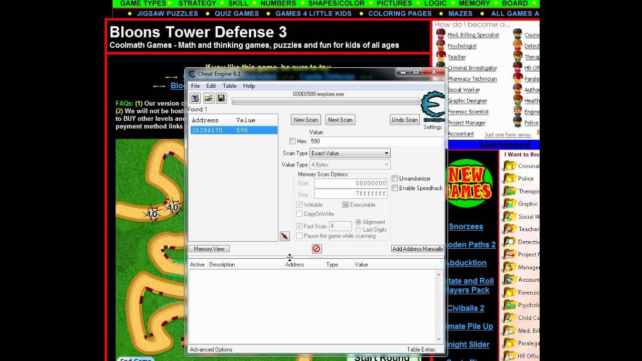 Games Cheat Engine 6.1 Games Cheat Engine 6.1