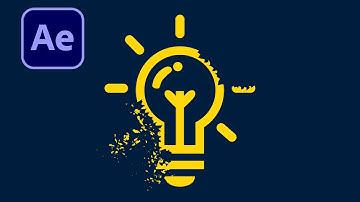 Make "Shatter Effects" (Particles) for Logo Animation in After Effects.