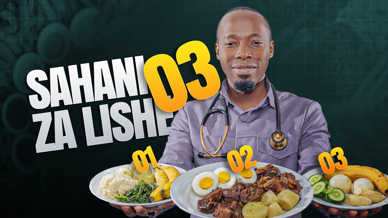 Sahani tatu za Lishe. Wewe Kula sahani hii hapa. 