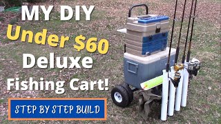 DIY Surf Fishing Cart: Build Your Own Step By Step!!!