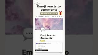 How to Emoji React to Comments in Notion! ✨ #shorts #notion #notiontutorial