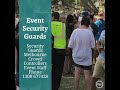 Event Security Guards Melbourne