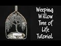 Weeping Willow Tree of Life: How to Wire Wrap a Double Terminated Crystal: DIY Jewelry Tutorial