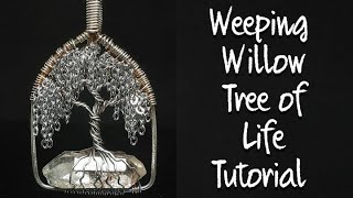 Weeping Willow Tree of Life: How to Wire Wrap a Double Terminated Crystal: DIY Jewelry Tutorial