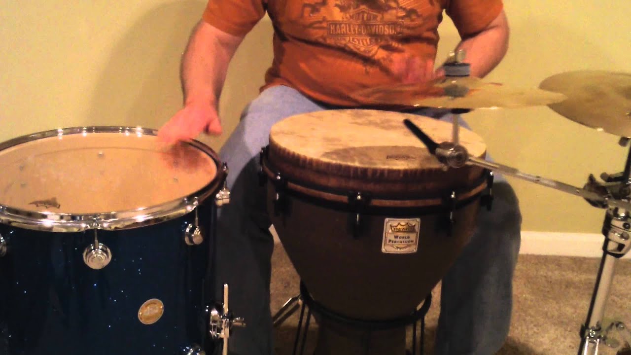 Djembe Kit with DW Floor Tom and Zildjian Cymbals