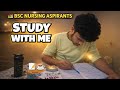 Study With Me 🔴 | 60/10 Pomodoro || B.Sc Nursing Prep 2026