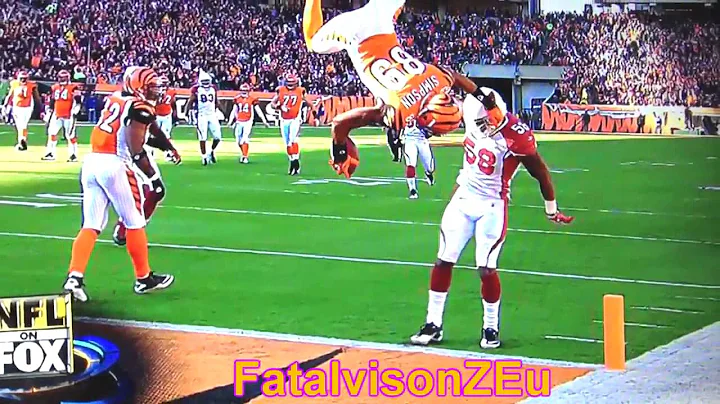 Front Flip Over Player Touch Down! NFL Jerome Simpson