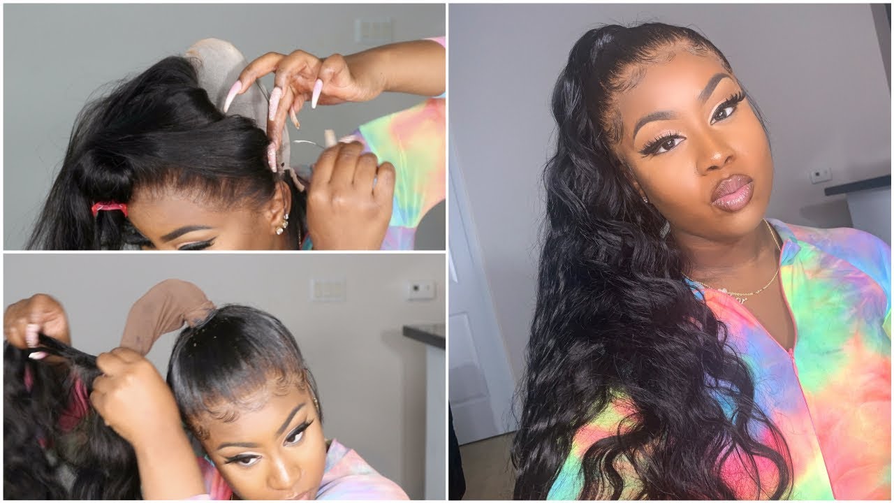 HIGH FRONTAL PONYTAIL TUTORIAL W/ NATURAL HAIR | SO CHAR - YouTube