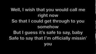 Tamia   ly Missing You Lyrics Video