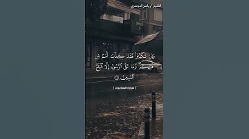 سورة العنكبوت من  آية 17 إلى آية 19 بصوت الشيخ ياسر الدوسري♥♥