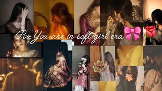 Pov: You are in soft girl era 🎀🌹 #love #song #trending #playlist #video  screenshot 1