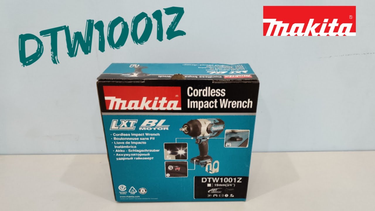 Kommentér Parasit Situation Makita DTW1001Z - Makita Cordless Impact Wrench 18V - YouTube