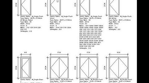 ARUtils - ARLegend - Door Schedules in Revit
