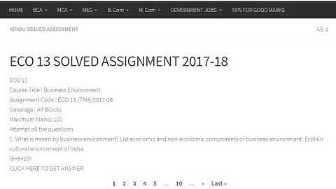 ECO-13 SOLVED ASSIGNMENT 2017-18 - GUFFO CLICK HERE