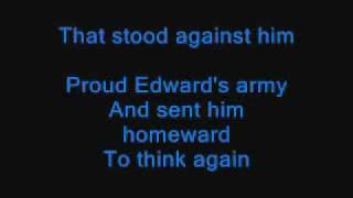 Video thumbnail of "Flower of Scotland sing-along lyrics"