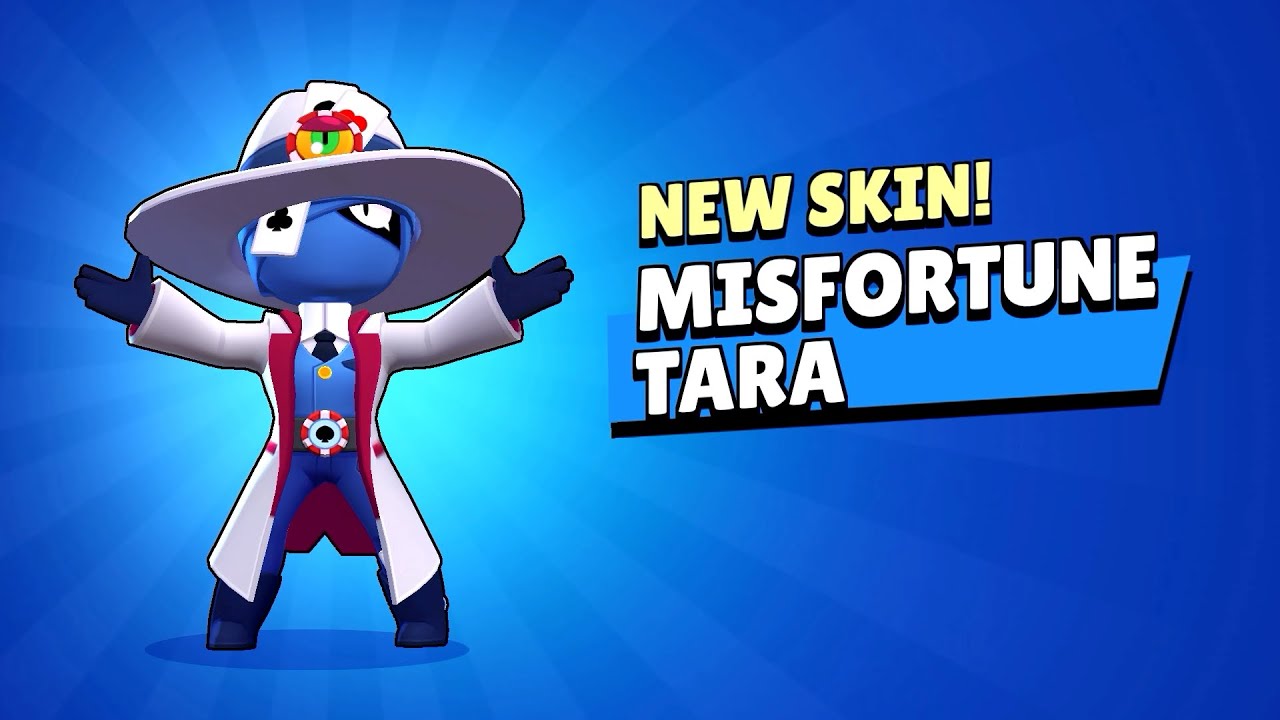 New Skin Misfortune Tara Gameplay Brawl Stars Youtube - skins tara brawl stars