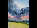 How to Paint a Stormy Sunset Sky in Watercolor