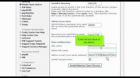 WHB Presents: Installing Mambo Open Source from Fantastico