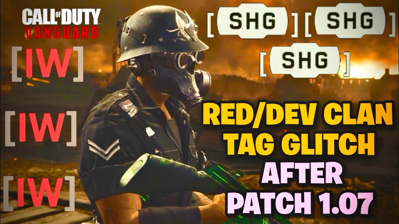 COD VANGUARD GLITCHES: NEW MODDED DEV TAG/COLORED CLAN TAG GLITCH AFTER PATCH 1.07!
