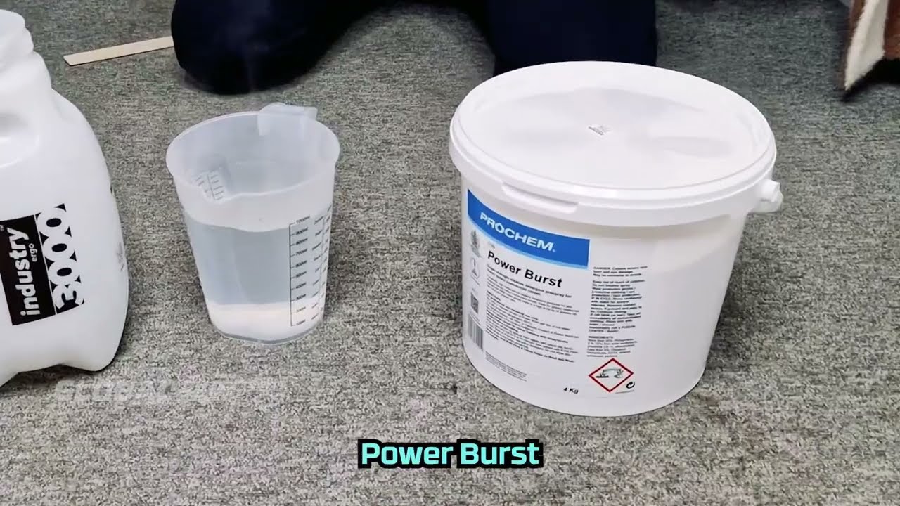 Silny prespray do prania dywanów i tapicerki | Power Burst - zobacz jak to działa!
