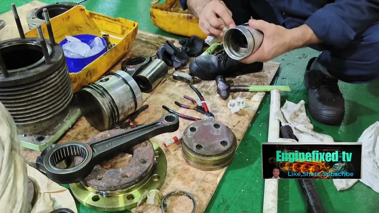 Overhaul SPERRE AIR COMPRESSOR PART 2