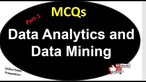 Data Analytics and Data Mining MCQs