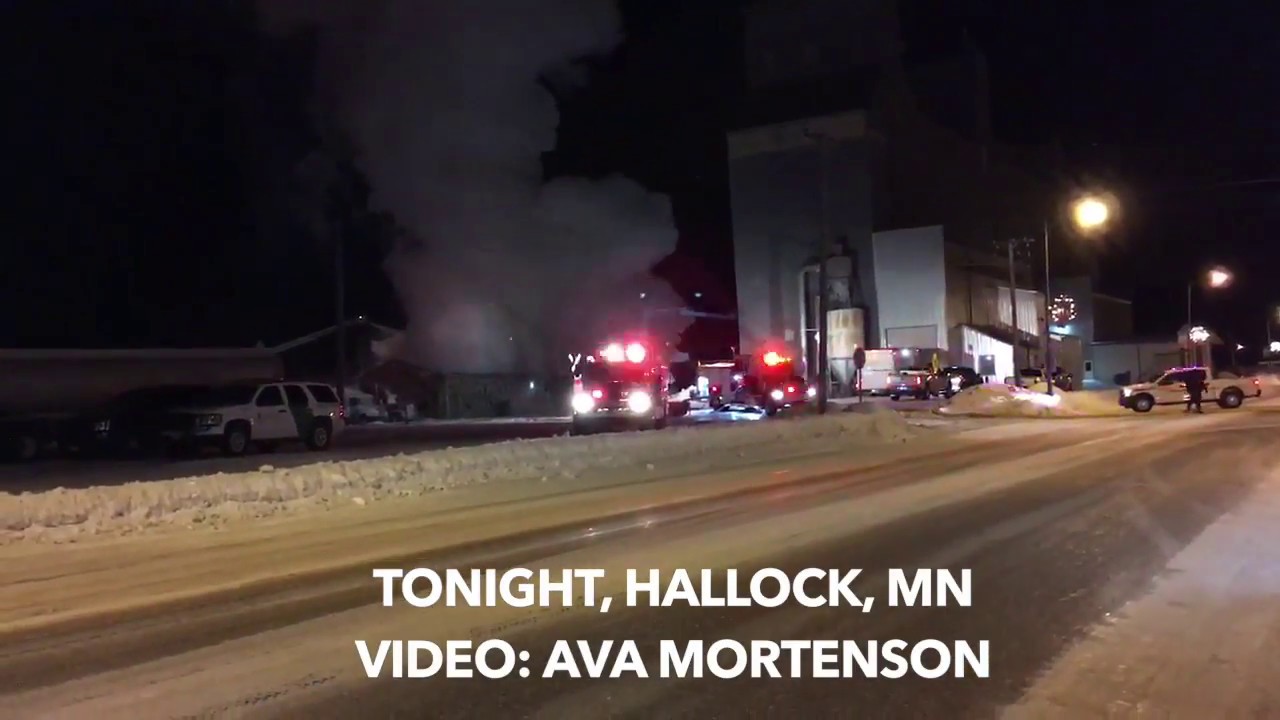 Wednesday Night Fire Destroys Business In Hallock, Minnesota YouTube