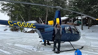 32 DAYS ON A REMOTE ISLAND | Helicopter Lands On Frozen Lake // EFRT S8 EP1