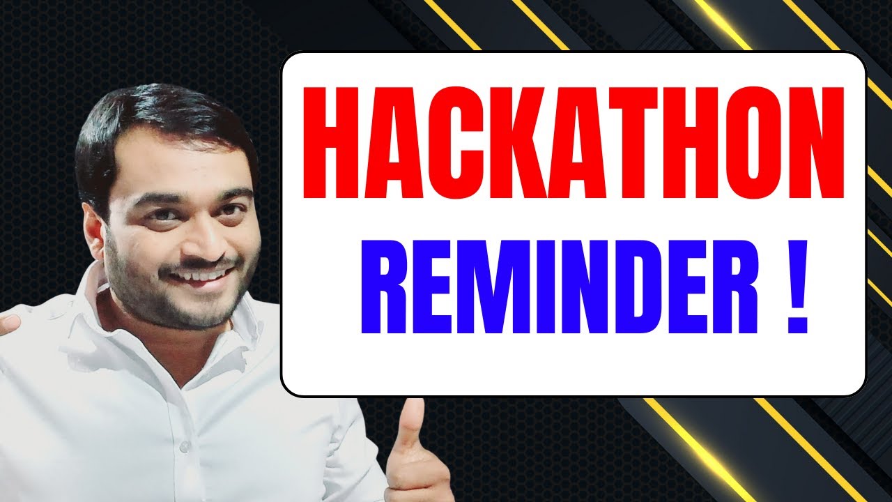 Reminder !!! 1 Day to Go - Web Development Hackathon Reminder ! codingott.com