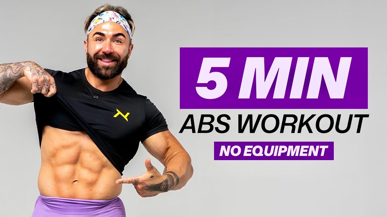 5 MINUTE 6 PACK ABS WORKOUT! - YouTube