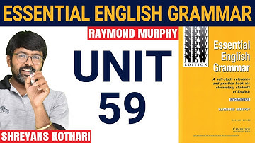 #59 Essential English Grammar by Raymond Murphy | Raymond Murphy English Grammar (Unit 59)