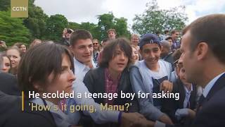 Manu Macron Egged And Beaned