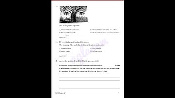 8TH STANDARD ENGLISH MODEL QUESTION PAPER 2023 KARNATAKA