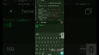 CALCULATOR IN JAVA- CODING IN JAVA- PROGRAMMING #programming #java #calculator