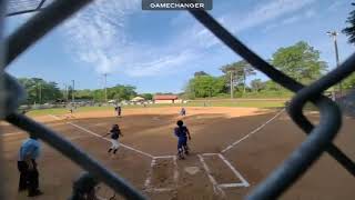 Bacon Delivers Base Clearing Triple On 419205 Plus Another Nice Hit To Rf