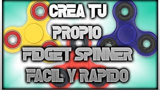 como hacer un fidget spinner facil sencillo y rapido casero