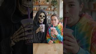 😂 A Girl and The Grim Reaper’s Crazy Drink Challenge #FunnyShorts #USAComedy #ViralShorts #Shorts