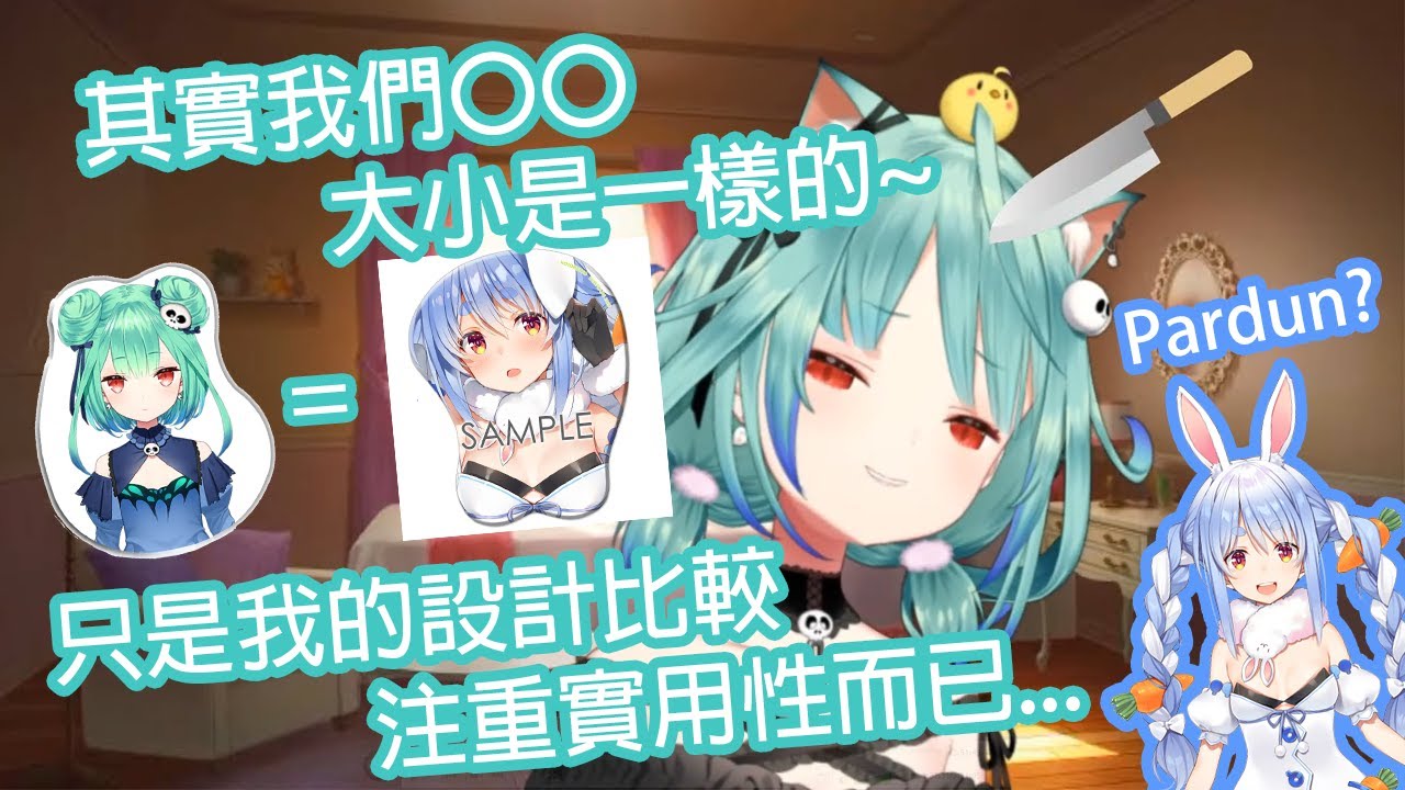 露西婭和佩克拉的〇〇大小是一樣的但她們的滑鼠墊不一樣是因為露西婭爸爸的父愛?【Hololive中文】