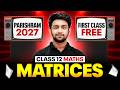 Matrices Class 12 | 1st FREE Class | Parishram 2027 | Maths Chapter 1 By Uday Sir