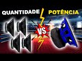 POTÊNCIA VS QUANTIDADE DE ALTO FALANTES