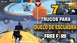 TOP 7 DE TRUCOS*SECRETOS* PARA DUELO DE ESCUADRAS EN FREE FIRE /LLEGARAS A HEROICO