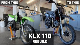 Rebuilding a 2006 Kawasaki KLX 110
