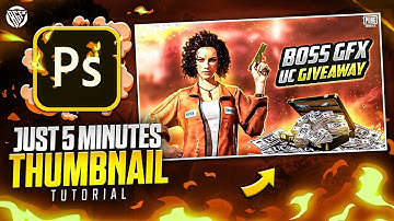 Make This PUBG Thumbnail In Just 5 Minutes | Photoshop Tutorial | Urdu/Hindi | BOSS GFX