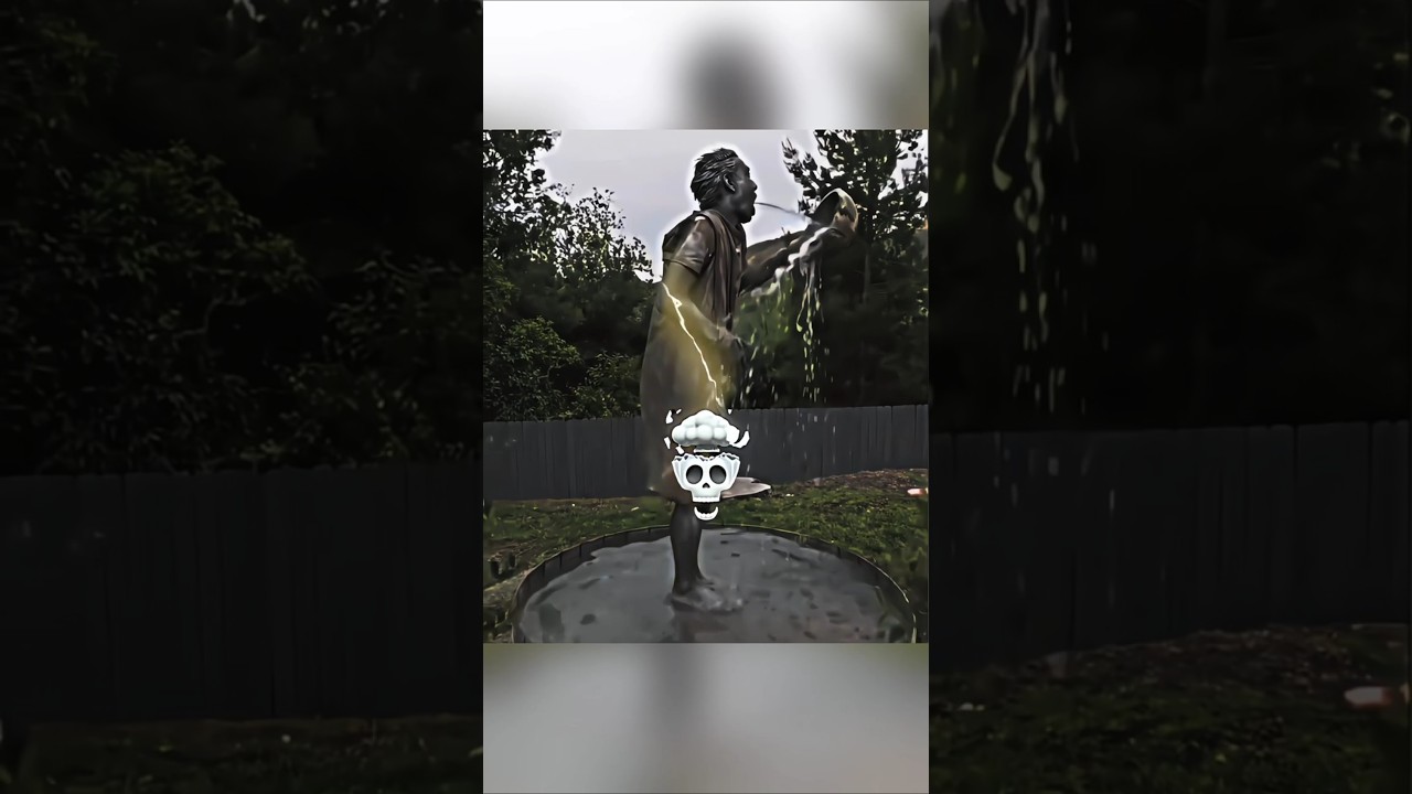 Moment epic statue ☠️🔥 