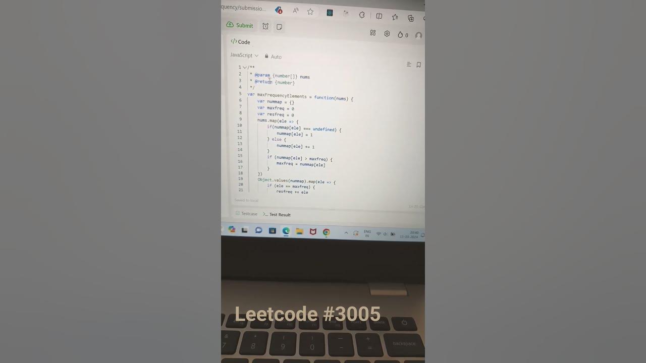 Leetcode Solution | Problem 3005 | Count Elements Max Frequency # ...