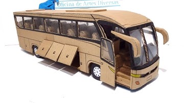 how to make a cardboard bus